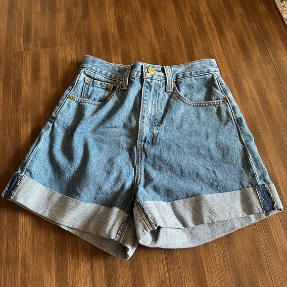 Levi's x Pokemon Misty's High Waisted Denim Shorts rare limited edition Size 24 - Picture 4 of 10